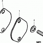 CMD 2.8 EI 165 88005001 THRU 88005167 Gimbal housing cover(sterndrive)