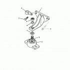 5.7L EFI  GM 350 V-8  1999-2001 0L325977 THRU 0M299999 Крепление двигателя