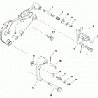 496 MAG (Base Model) 0M025000 THRU 0M687082 Shift bracket(mechanical shift )(sn-0m659999 and b...