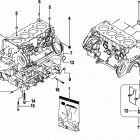 2.0L ES 130 70002130 THRU 70015639 Cylinder block, crankcase