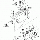 BRAVO TWO 0W250000 & Up Gear housing(bravo two)