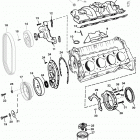 5.7L EFI (2 BBL.-TBI)    GM 350 V-8 1996 0F752400 THRU 0K001505 Intake manifold and front cover