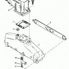 502 MAG. BRAVO (GEN. V)     GM 502 V-8 1992-1993 0D824589 THRU 0F114528 Exhaust manifold and exhasut elbow
