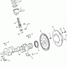 454 MAG. BRAVO (GEN. V)     GM 454 V-8 1996-1997 0F801700 THRU 0K999999 Crankshaft, pistons & connecting rods
