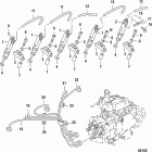 2.5L SDI 75 I5 ANF001003 & Up Injector  /  pressure pipes