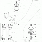 502 MAG. MPI (GEN VI)       GM 502 V-8 1996 0F802600 THRU 0K999999 Oil filter and adaptor