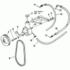 454 MAG. BRAVO (GEN. V) GM 454 V-8 1995-1996 0F305000 THRU 0F801699 Power steering components