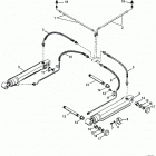 ALPHA ONE (GEN.II)    1996-1997 0F680000 THRU 0K999999 Trim cylinders and hydraulic hoses