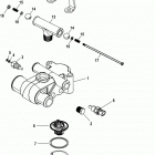 4.3L MPI  ALPHA/BRAVO 1A030370 THRU 1A063239 Thermostat and housing, 7 point drain