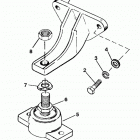 7.4L BRAVO (GEN. V)    GM 454 V-8 1992-1996 0D603118 THRU 0F800699 Крепление двигателя