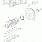 100 VAZER EC 1A035295 THRU 1A036006 Cylinder block, crankshaft and flywheel
