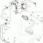 4.3LX  (GEN II) (4 BBL.)    GM 262 V-6 1996 0F601127 THRU 0F802999 Standard cooling system