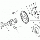 5.7L BRAVO EFI (TBI)   GM 350 V-8 1995 0F225560 THRU 0F752399 Crankshaft and flywheel
