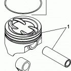 377 MAG MPI BRAVO EC 1A611928 THRU 1A623184 Pistons and connecting rods