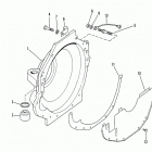 454 MAG. BRAVO GM 454 V-8 1988-1992 0B721206 THRU 0D805068 Flywheel housing