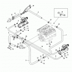 350 MAG MPI HORIZON ALPHA/BRAVO 0W060000 THRU 0W309999 Standard cooling system (bravo)(7 point drain)