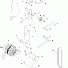 4.3L MPI  ALPHA/BRAVO 0M300000 THRU 0M614999 Alternator and brackets