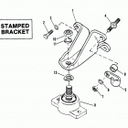 454 MAG. ALPHA GM 454 V-8 1986-1988 0A631894 THRU 0B785148 Engine mounting (stamped bracket)