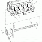 7.4LX BRAVO (MPI)(GEN. V)   GM 454 V-8 1996 0F602010 THRU 0F801999 Cylinder block and camshaft