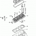 3.0L    GM 181 I/L4 1A020544 & Up Cylinder head and rocker cover