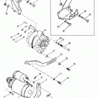 175  (2 BBL.)   GM 262 V-6  1987 0B527955 THRU 0B773242 Starter motor and alternator