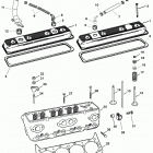 350 MAG. BRAVO MPI(GEN+)    GM 350 V-8 1997 0K001501 AND UP Cylinder head and rocker cover