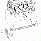 502 MAG. BRAVO (GEN. V)     GM 502 V-8 1992-1993 0D824589 THRU 0F114528 Cylinder block and camshaft