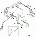 4.3L MPI  ALPHA/BRAVO 0M615000 THRU 0W309999 Shift bracket(bravo)(sn-0m659999 and below)