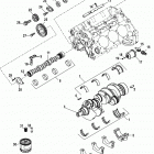 4.3L CARB ALPHA/BRAVO 0W650000 THRU 1A063239 Cylinder block, camshaft, crankshaft and balancesh...