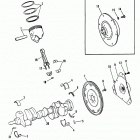 454 MAG. ALPHA GM 454 V-8 1986-1988 0A631894 THRU 0B785148 Коленчатый вал, поршни и шатуны