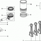 CMD QSD 2.8 ES 220 88300000 & Up Connecting rod and piston