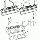 5.0L  (2 BBL.)    GM 305 V-8  1998-2001 0L015751 THRU 0M599999 Cylinder head and rocker cover