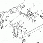 496 MAG (Base Model) 0M025000 THRU 0M687082 Shift bracket(mechanical shift )(sn-0m660000 and u...