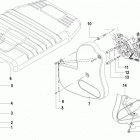 2.0L ES 130 70002130 THRU 70015639 Engine and belt cover