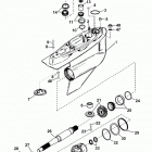 BRAVO TWO 0W250000 & Up Gear housing(brave one)