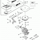175  (2 BBL.)   GM 262 V-6  1987 0B527955 THRU 0B773242 Carburetor and throttle linkage (175 - 4.3l)