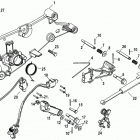 4.5L MPI 200 Alpha/Bravo 2A441953 & Up Shift bracket, alpha