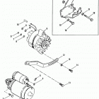 4.3LX  (GEN II) (4 BBL.)    GM 262 V-6 1992-1993 0D714370 THRU 0F001219 Starter motor and alternator