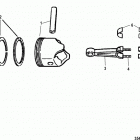 350 MAG MPI ALPHA/BRAVO 0L010019 THRU 0L339999 Pistons and connecting rods