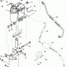 350 MAG. BRAVO MPI(GEN+)    GM 350 V-8 1996 0F602000 THRU 0K001500 Vapor separator tank and fuel lines