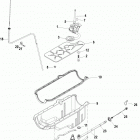 377 MAG MPI BRAVO 1A300000 THRU 1A611927 Oil pan and oil pump