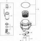 2.0L ES 130 70002130 THRU 70015639 Seawater filter