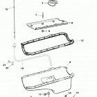 350 MAG. ALPHA (4 BBL.)    GM 350 V-8 1997 0K001527 THRU 0K999999 Oil pan and oil pump