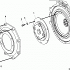 2.0L ES 130 70002130 THRU 70015639 Flywheel housing cover(inboard) for technodrive 34...