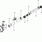 4.3L MPI ALPHA/BRAVO EC 1A637496 & Up Standard cooling system(bravo) sea pump hoses