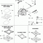 7.4L BRAVO (GEN. V)    GM 454 V-8 1992-1996 0D603118 THRU 0F800699 Carburetor and linkage