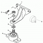 5.7LX EFI  (4 BBL.-TBI)  GM 350 V-8  1997 0K001506 THRU 0K999999 Крепление двигателя