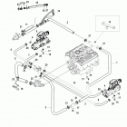 5.0L MPI ALPHA/BRAVO 0W650000 THRU 1A299999 Standard cooling system - bravo, 7 point drain