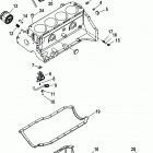 3.0L    GM 181 I/L4 1A020544 & Up Oil pan and oil pump