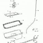 5.7L EFI (2 BBL.-TBI)    GM 350 V-8 1996 0F752400 THRU 0K001505 Oil pan and oil pump